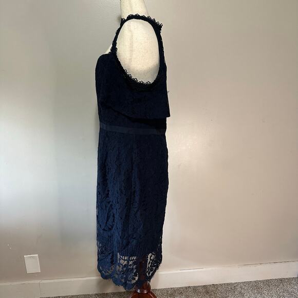CITY CHIC Women's Pippa Lace Dress Size M In Navy - Picture 3 of 13